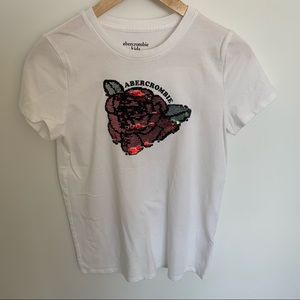 Abercrombie kids 15/16 t shirt flip new without tags